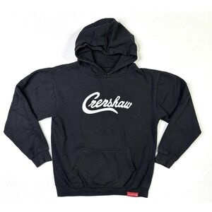 The Marathon Clothing Crenshaw Pullover Hoodie Youth Large Black Fleece TMC USA